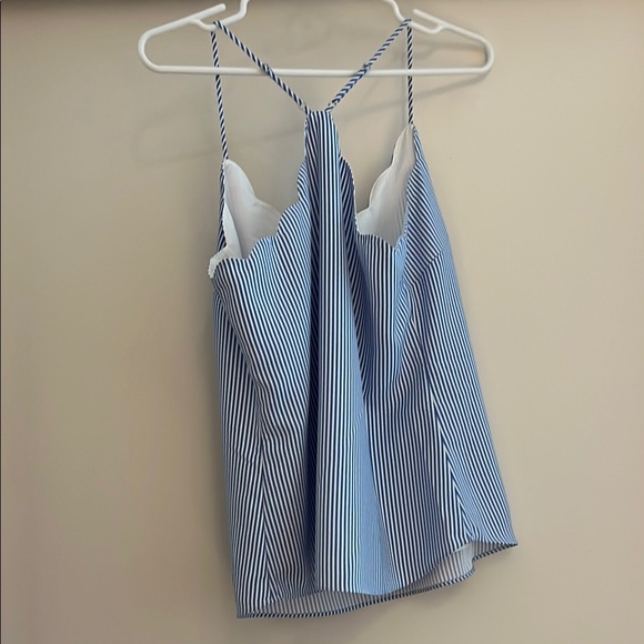 J.Crew Factory Size 6 Blue and White Striped Cami Top - Picture 6 of 17